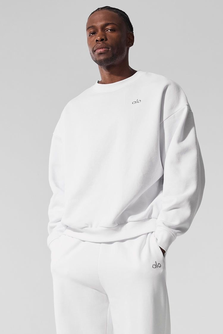 ALO sweatshirt blanc Unisexe pour hommes et femmes
