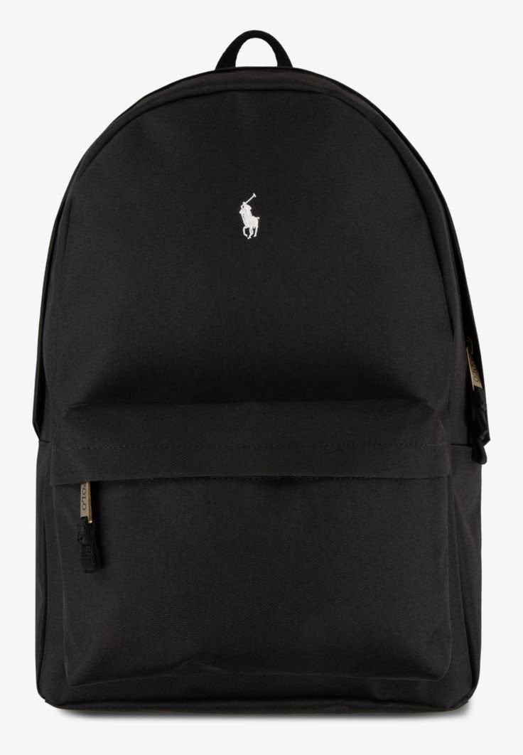 Cartable Ralph Lauren en noir logo blanc