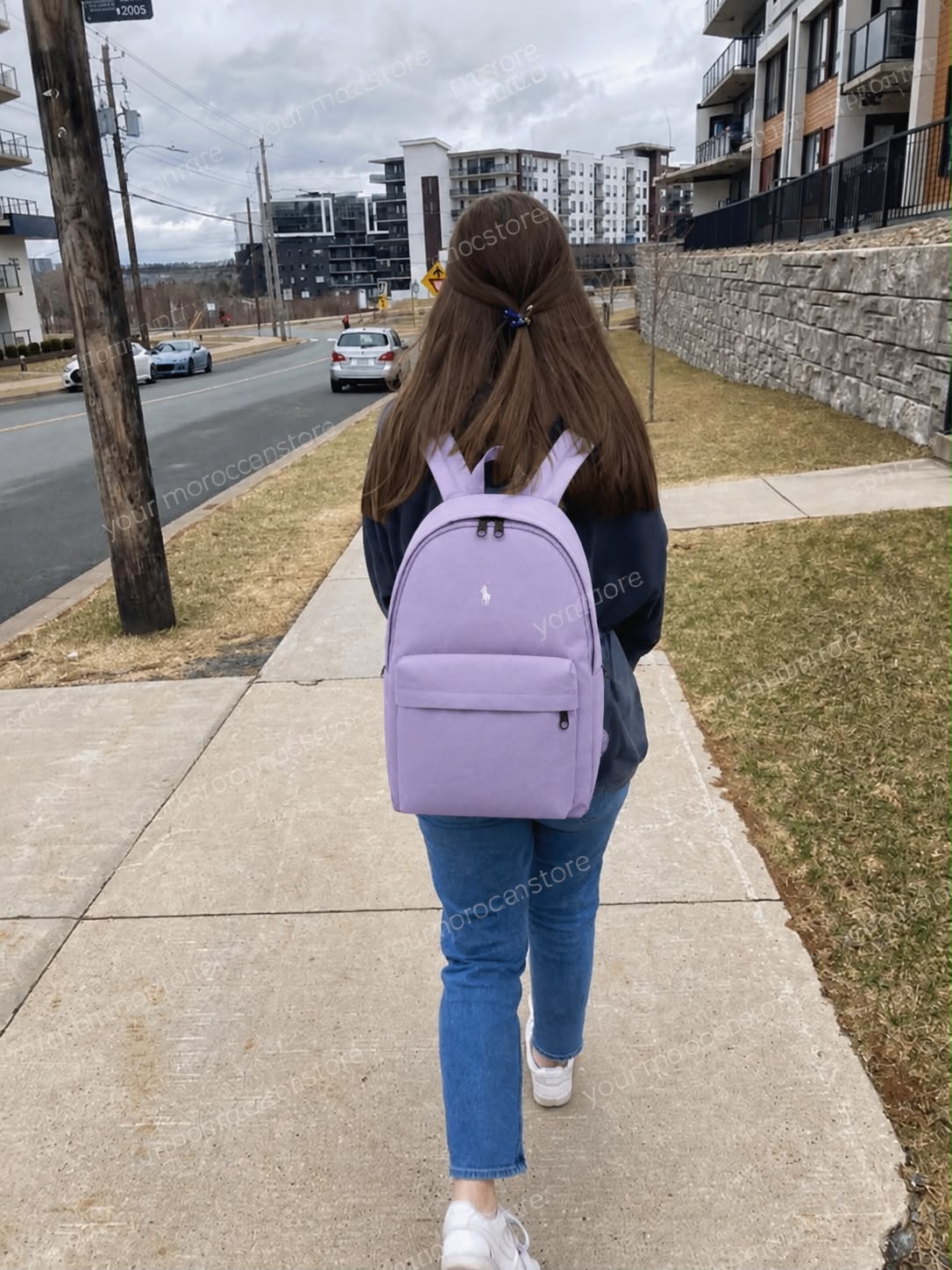 Sac a dos Ralph Lauren Violet Lavender