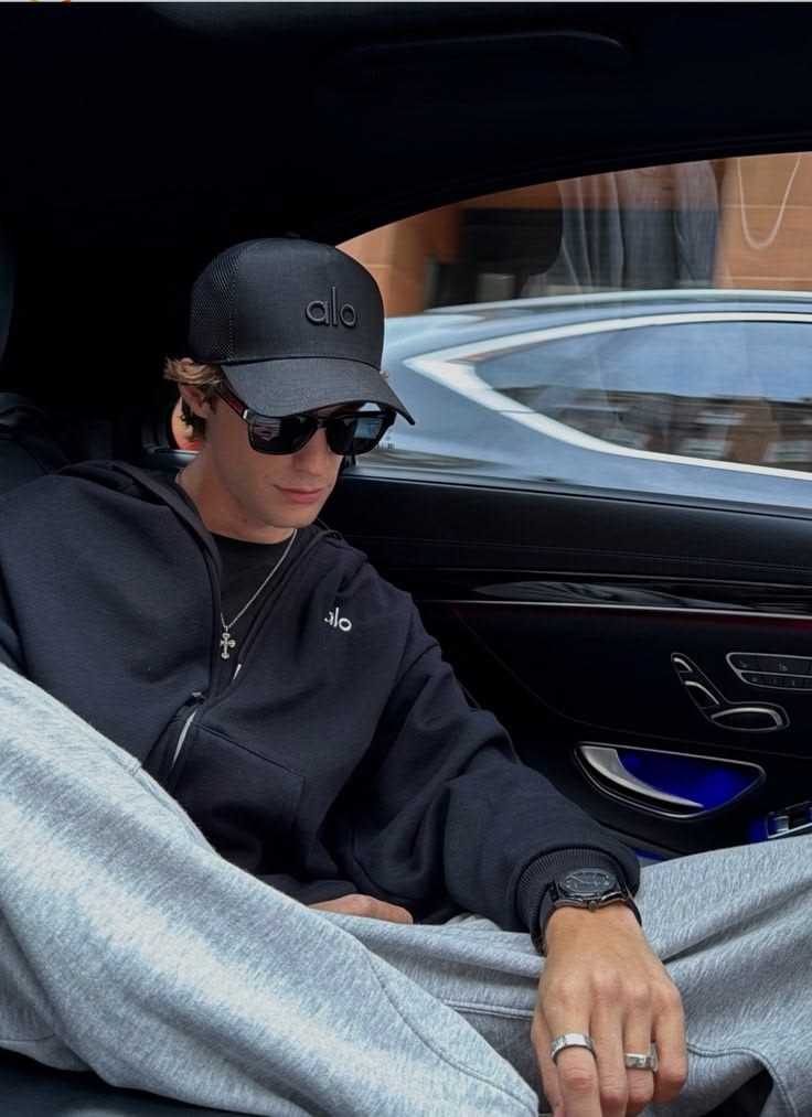 Alo Casquette Noire logo noir - Unisexe