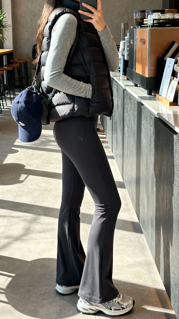 Flared Leggings GymShark en noir