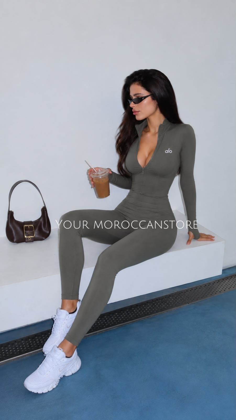 Jumpsuit Alo vert gendarme