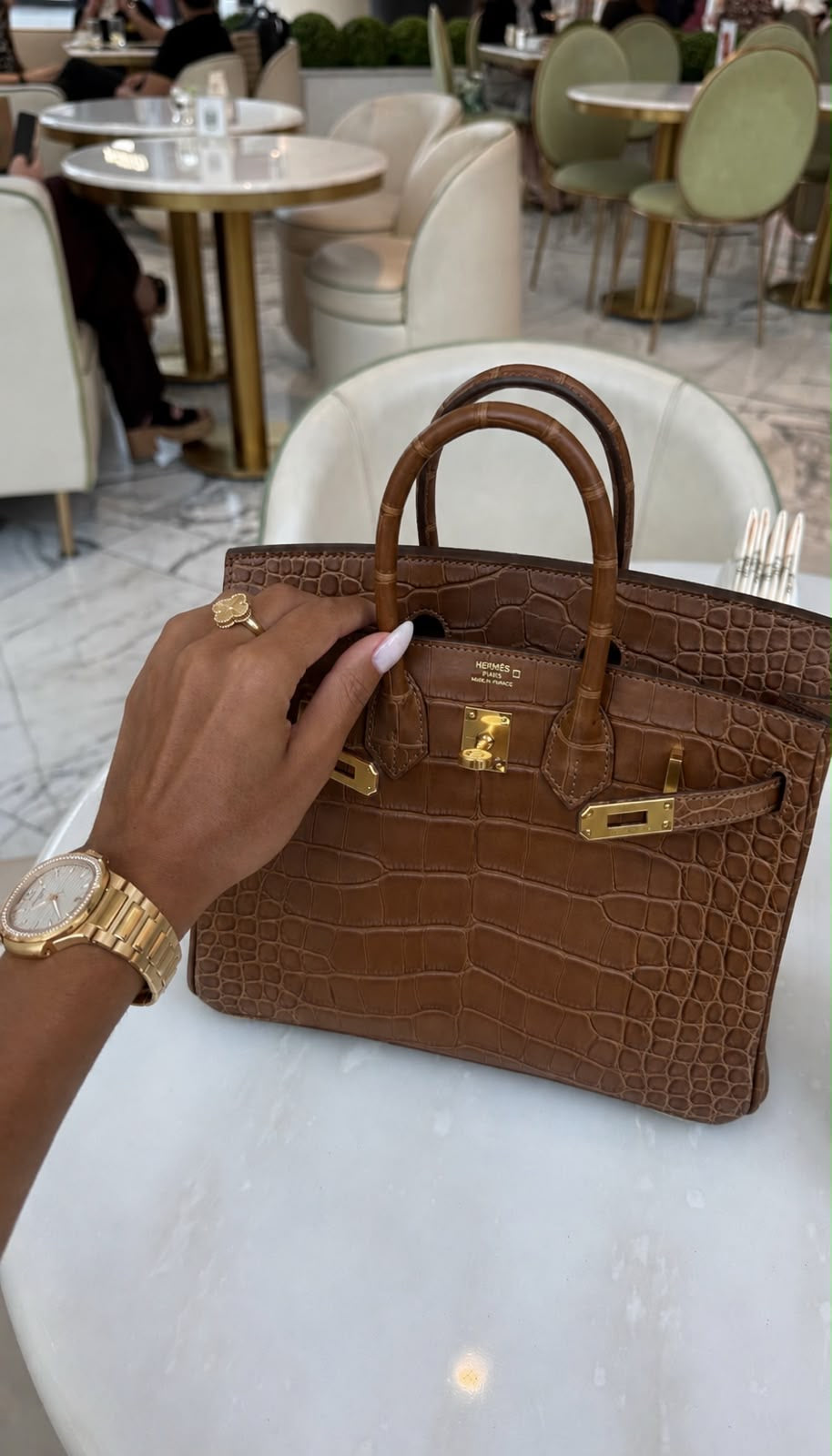 Birkin taille moyen crocodile