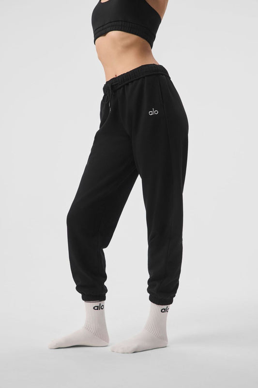 Alo Sweatpants Noir UNISEXE/ Pour femmes et Hommes