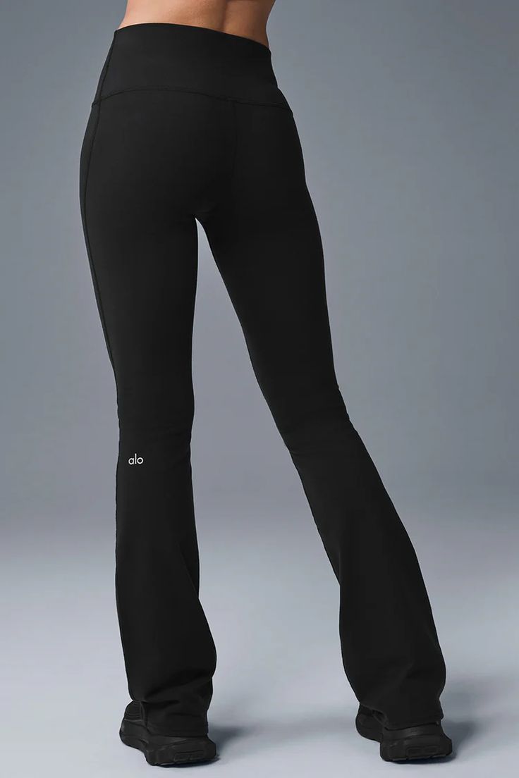 Alo Leggings Patte-d'elephant en noir