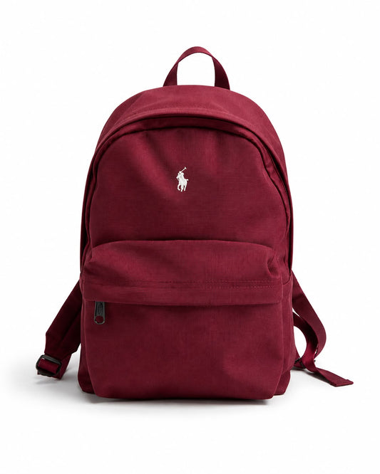 Cartable Ralph Lauren Rouge Brique Logo blanc