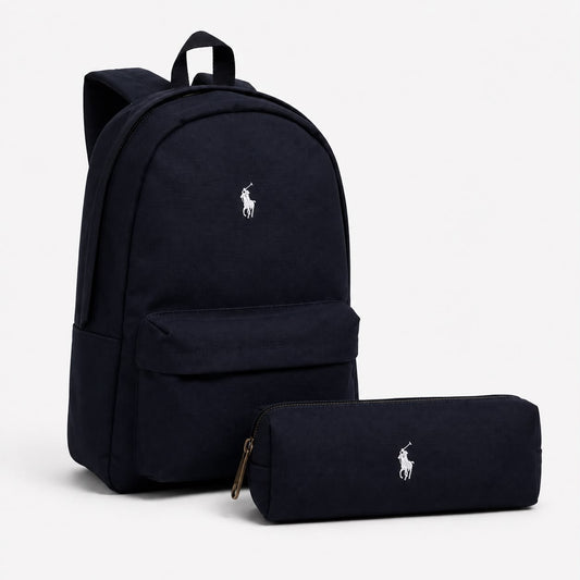 Pack Cartable Ralph Lauren noir + Trousse