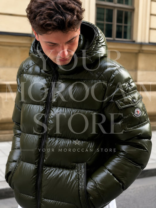 Doudoune Moncler Vert Olive pour HOMMES