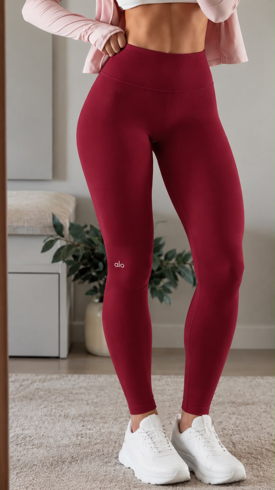 Leggings Alo en bordeaux