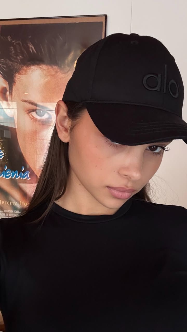 Alo Casquette Noire logo noir - Unisexe