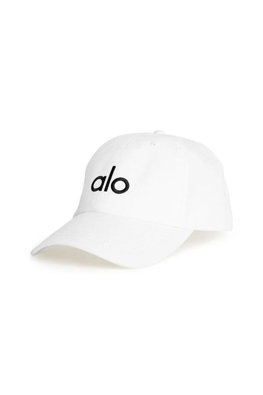 Alo Casquette Blanche logo noir -Unisexe