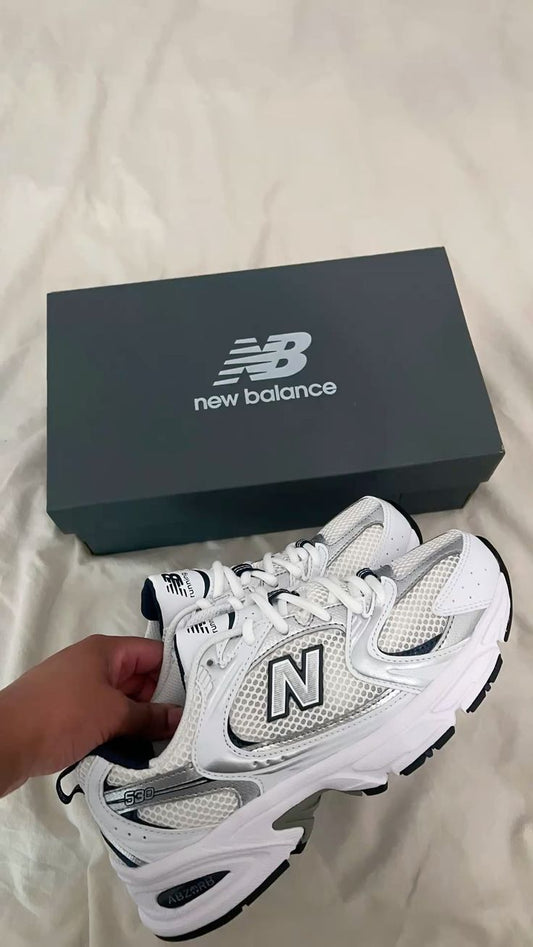 Espadrilles New Balance 530 bleu et blanc pour FEMMES